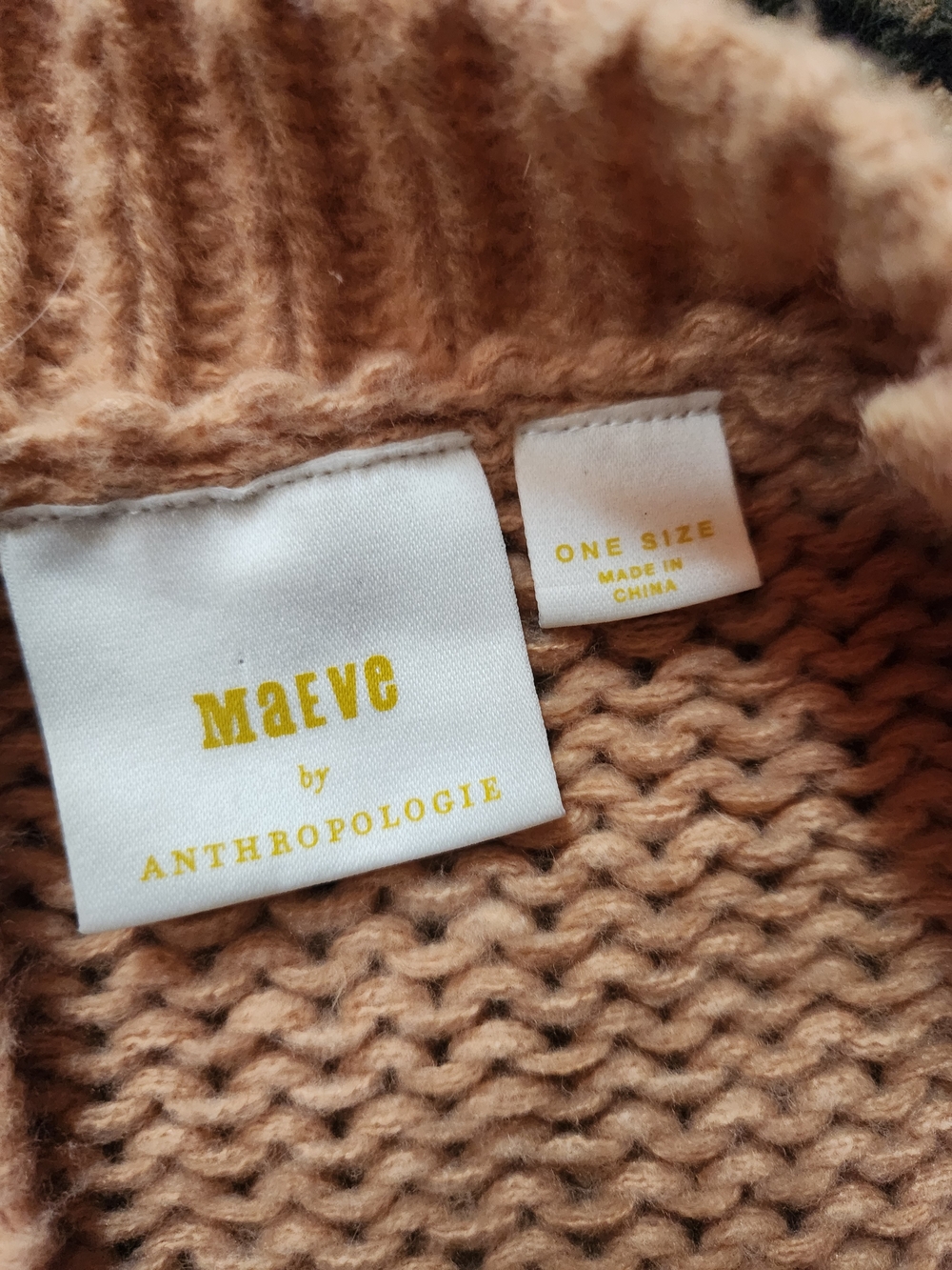 Maeve Peach Flower-Appliqué Chunky Cardigan - Picture 7 of 9